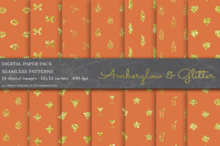 Amberglow Glitter Digital Paper: A Sparkling Solution for Creative and Professional Projects