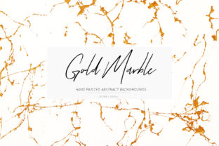 Gold Abstract Marble Backgrounds and Hand Painted Gold Veins Marble Backgrounds