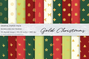 Gold Christmas Digital Papers: Elevate Your Creative Projects with Elegant Design