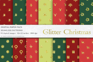 Gold Glitter Christmas Digital Papers: A Sparkling Addition to Your Creative Projects