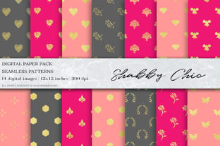 Gold Pink Seamless Patterns: A Versatile Design Resource