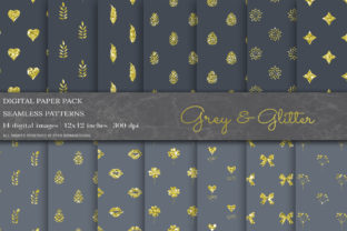 Grey Glitter Geometric Digital Papers: A Modern Touch for Creative Projects