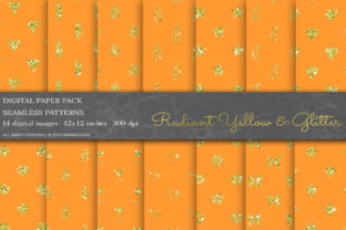 Radiant Yellow Digital Papers, Patterns: A Vibrant Addition to Your Creative Projects